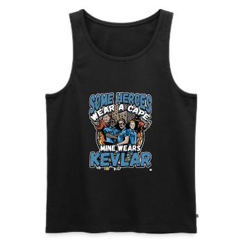 Law Enforcment Design for a Police Officer - Men's Premium Organic Tank Top - black - Front - AI Model Male 178 light (178cm)