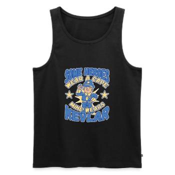 Law Enforcment Design for a Police Officer - Men's Premium Organic Tank Top - black - Front - AI Model Male 178 light (178cm)