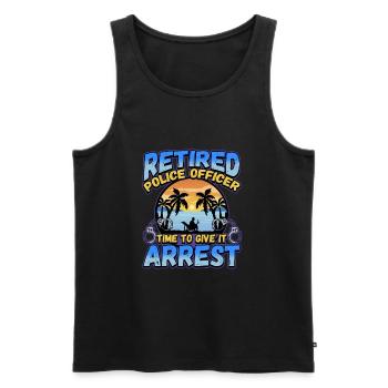 Law Enforcement Design for a Police Officer - Men's Premium Organic Tank Top - black - Front - AI Model Male 178 light (178cm)