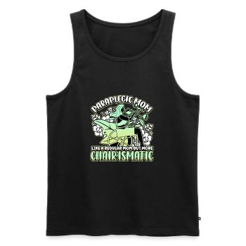 Handicap Wheelchair Design for an Amputation - Men's Premium Organic Tank Top - black - Front - Michal (187cm)