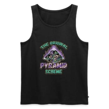 Egyptian Mythology Design for an Ancient Egypt Fan - Men's Premium Organic Tank Top - black - Front - Michal (187cm)