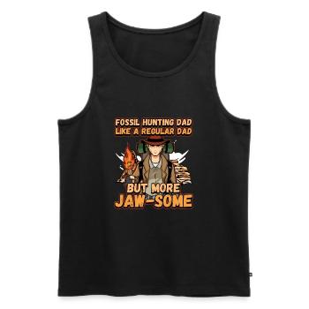 Fossil Tooth Collector Design for a Shark Fossil - Männer Premium Bio Tank Top - Schwarz - Vorne - AI Model Male 178 light (178cm)