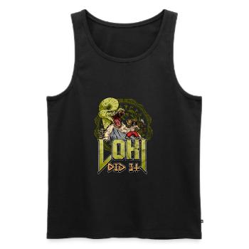 Norse Viking Mythology Design for Viking Warriors - Männer Premium Bio Tank Top - Schwarz - Vorne - Michal (187cm)