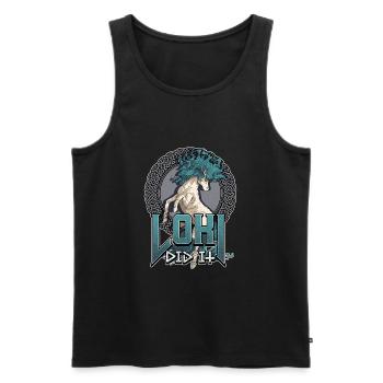 Norse Viking Mythology Design for Viking Warriors - Männer Premium Bio Tank Top - Schwarz - Vorne - Michal (187cm)
