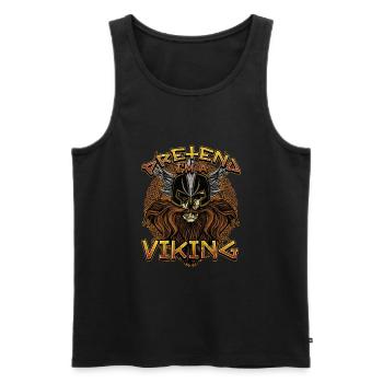 Norse Viking Mythology Design for Viking Warriors - Männer Premium Bio Tank Top - Schwarz - Vorne - Michal (187cm)