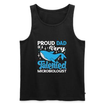 Marine Science Design for an Ocean Student - Men's Premium Organic Tank Top - black - Front - Michal (187cm)