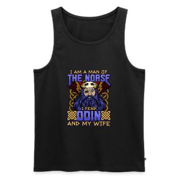 Conception de la mythologie viking nordique pour les guerriers vikings - Débardeur bio Premium Homme - noir - Devant - Michal (187cm)