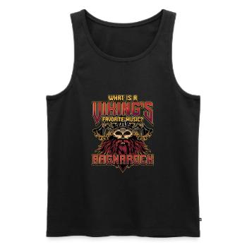 Norse Viking Mythology Design for Viking Warriors - Männer Premium Bio Tank Top - Schwarz - Vorne - Michal (187cm)