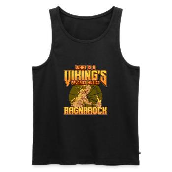 Norse Viking Mythology Design for Viking Warriors - Männer Premium Bio Tank Top - Schwarz - Vorne - Michal (187cm)