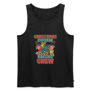 Winter Axolotl Design for a Christmas Xmas Lover - Männer Premium Bio Tank Top - Schwarz - Vorne - AI Model Male 178 light (178cm)