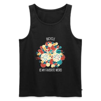 Bicycle Repair Bicycle Mechanic Bicycle Mechanic - Men's Premium Organic Tank Top - black - Front - Michal (187cm)