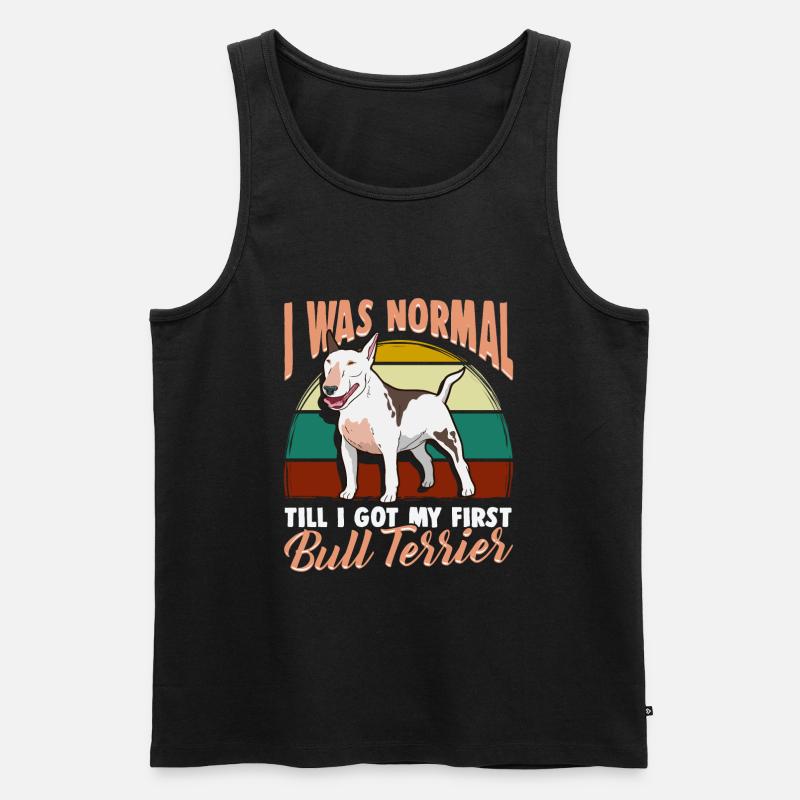 Bullterrier Hundehalter Geschenk - Männer Premium Bio Tank Top - Schwarz