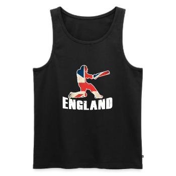 England Cricket Shirt Cricket Team - Männer Premium Bio Tank Top - Schwarz - Vorne - AI Model Male 178 light (178cm)