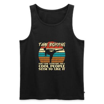 Thai Boxing isn t for everyone only cool people - Débardeur bio Premium Homme - noir - Devant - Michal (187cm)