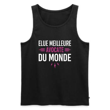 Avocate Design Drole pour Avocate - Débardeur bio Premium Homme - noir - Devant - Michal (187cm)
