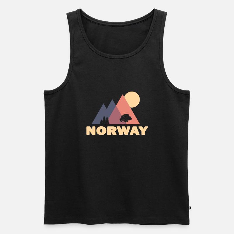 norwegen - Männer Premium Bio Tank Top - Schwarz