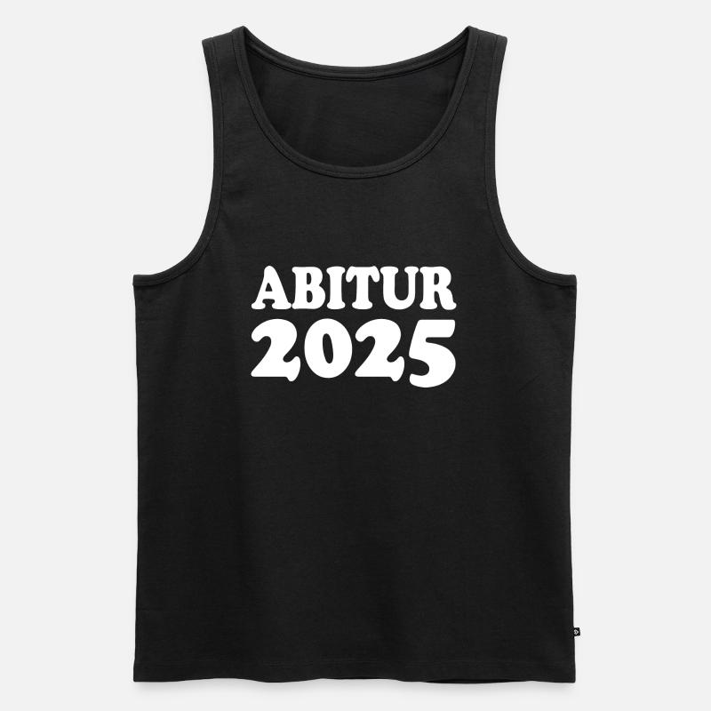 Abitur 2025 - Männer Premium Bio Tank Top - Schwarz