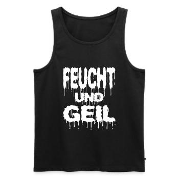 Sex Sexualität Sexy girl Sexbombe Sexist - Männer Premium Bio Tank Top - Schwarz - Vorne - AI Model Male 178 light (178cm)