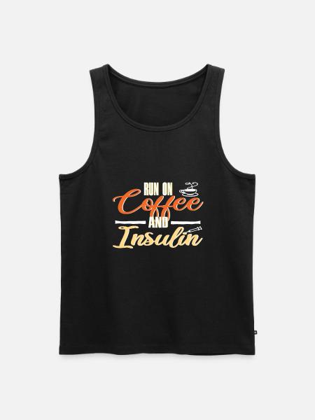 Funny diabetes - Men's Premium Organic Tank Top - black