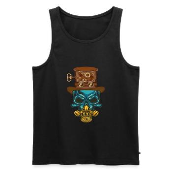 Steampunk Steampunker Steampunks Steampunkers - Männer Premium Bio Tank Top - Schwarz - Vorne - AI Model Male 178 light (178cm)