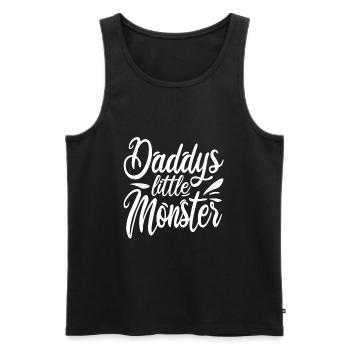 Le petit monstre de papa - Débardeur bio Premium Homme - noir - Devant - AI Model Male 178 light (178cm)