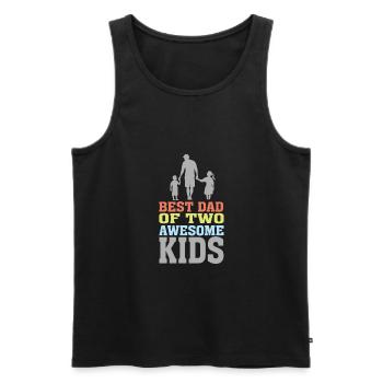 Best Dad - Männer Premium Bio Tank Top - Schwarz - Vorne - AI Model Male 178 light (178cm)