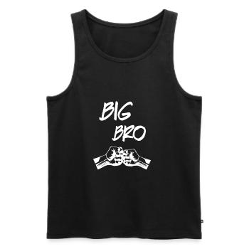 Big Bro Faust - Débardeur bio Premium Homme - noir - Devant - AI Model Male 178 light (178cm)