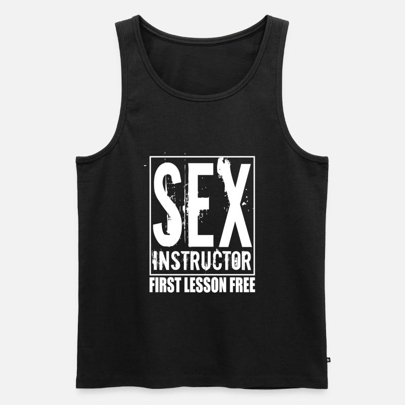 Sex Instructor - Männer Premium Bio Tank Top - Schwarz