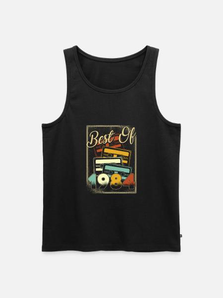 BEST OF 1984 - Männer Premium Bio Tank Top - Schwarz