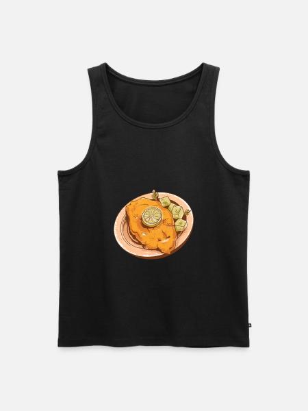 Wiener schnitzel - Men's Premium Organic Tank Top - black