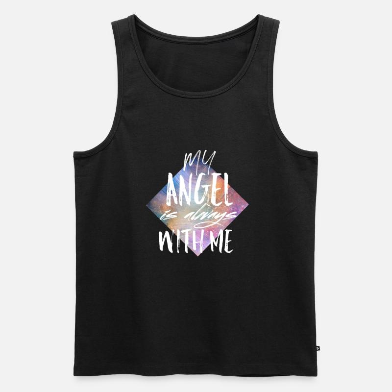 Engel - Männer Premium Bio Tank Top - Schwarz