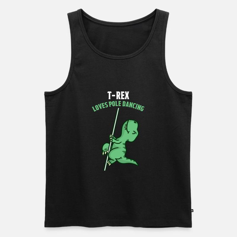 Pole Dance Dancing - Männer Premium Bio Tank Top - Schwarz