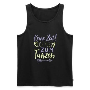 Tanzen Spruch lustig - Männer Premium Bio Tank Top - Schwarz - Vorne - AI Model Male 178 light (178cm)
