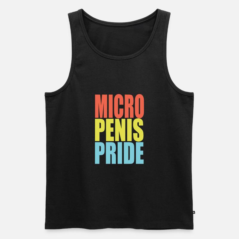 Micro Penis Pride - Männer Premium Bio Tank Top - Schwarz