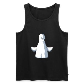 Funny Yoga Silkie Chicken - Men's Premium Organic Tank Top - black - Front - AI Model Male 178 light (178cm)
