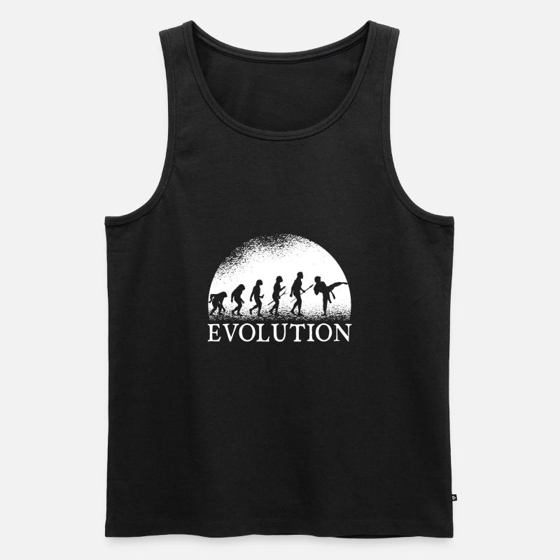 Karate evolution - Men's Premium Organic Tank Top - black