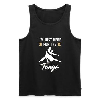 Tango Sort drôle - Débardeur bio Premium Homme - noir - Devant - Michal (187cm)