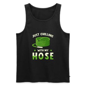 Garten Gärtner Spruch lustig - Männer Premium Bio Tank Top - Schwarz - Vorne - AI Model Male 178 light (178cm)