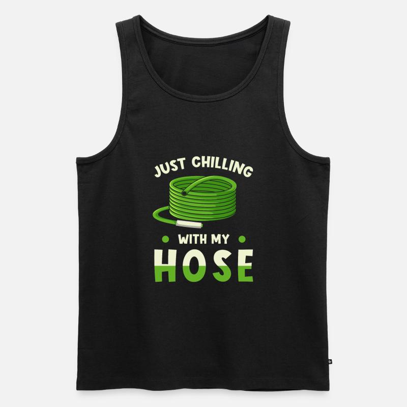 Garten Gärtner Spruch lustig - Männer Premium Bio Tank Top - Schwarz