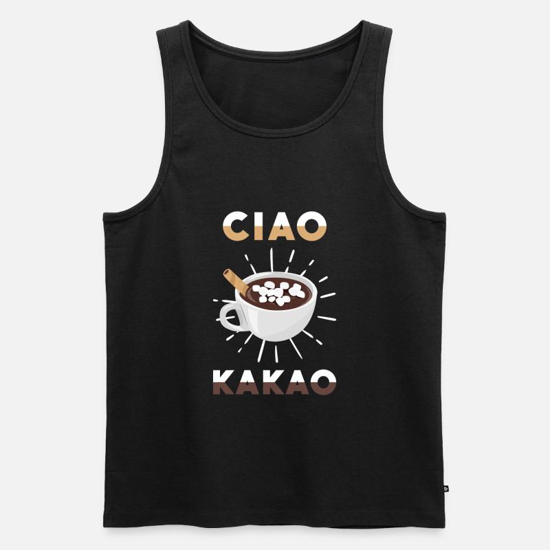 Ciao Kakao - Männer Premium Bio Tank Top - Schwarz