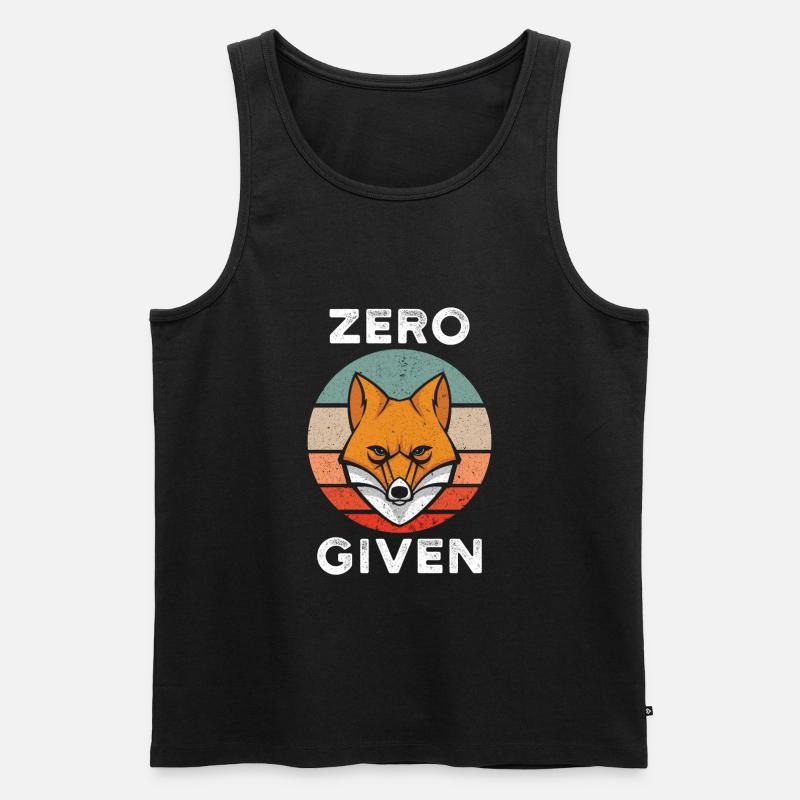 Zero Fox Given - Débardeur bio Premium Homme - noir