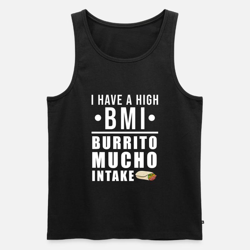 Burrito - Männer Premium Bio Tank Top - Schwarz
