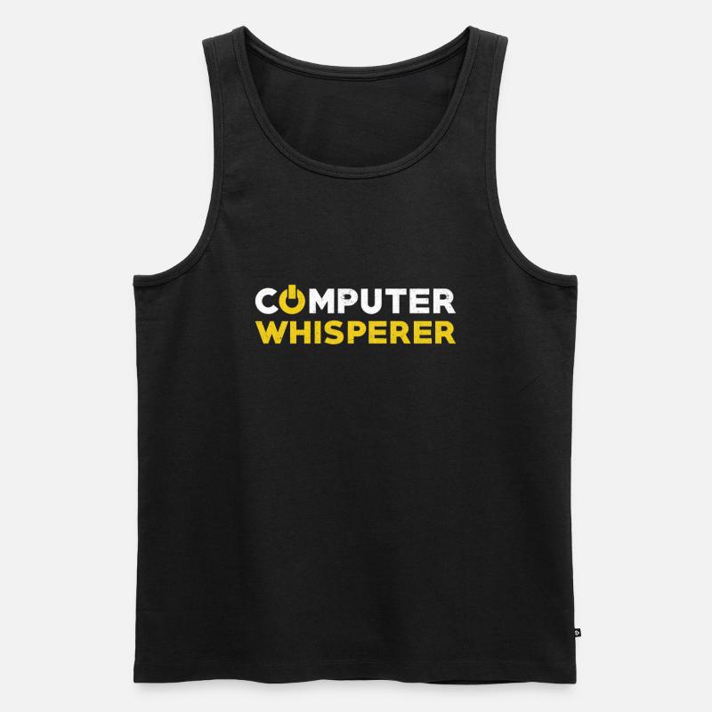 Computer scientist gift computer - Men's Premium Organic Tank Top - black