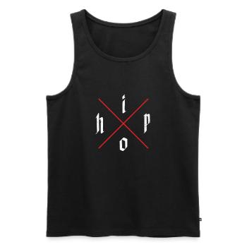 Hip Hop - Débardeur bio Premium Homme - noir - Devant - Michal (187cm)