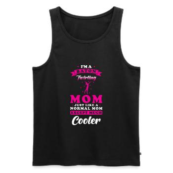 Twirling Mom Sport Twirl - Men's Premium Organic Tank Top - black - Front - Michal (187cm)