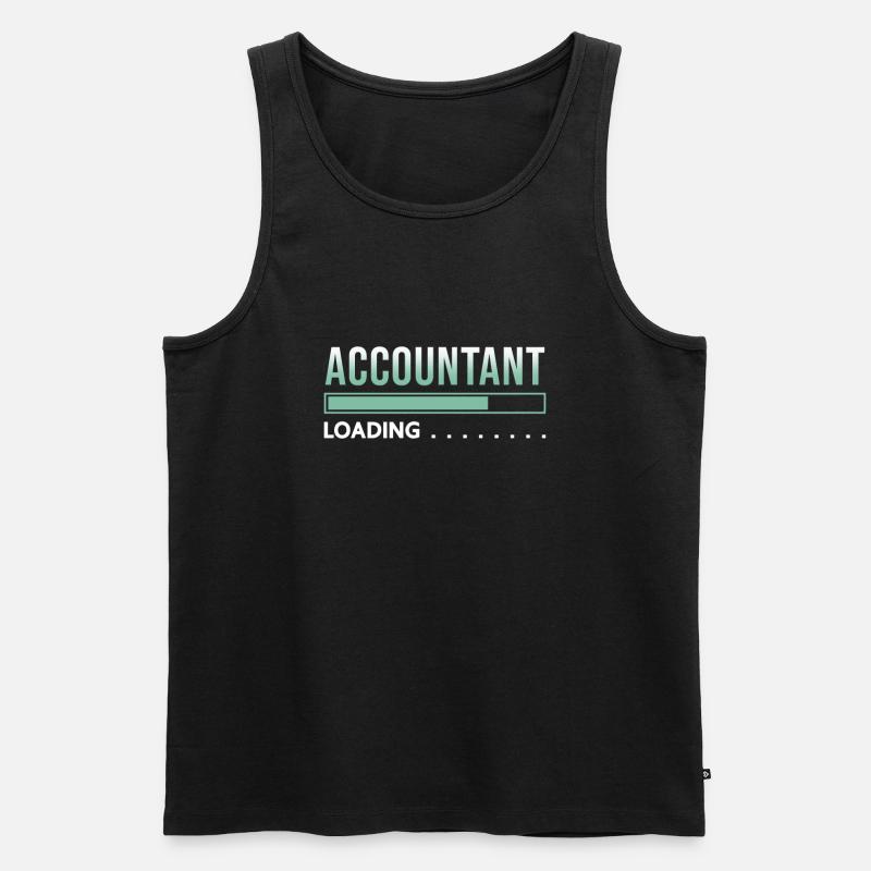 Buchhalter - Männer Premium Bio Tank Top - Schwarz