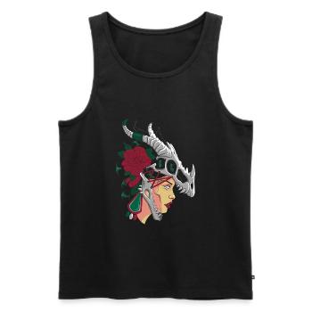 Aztec Woman Strong Mexican Girl Mexico - Men's Premium Organic Tank Top - black - Front - AI Model Male 178 light (178cm)