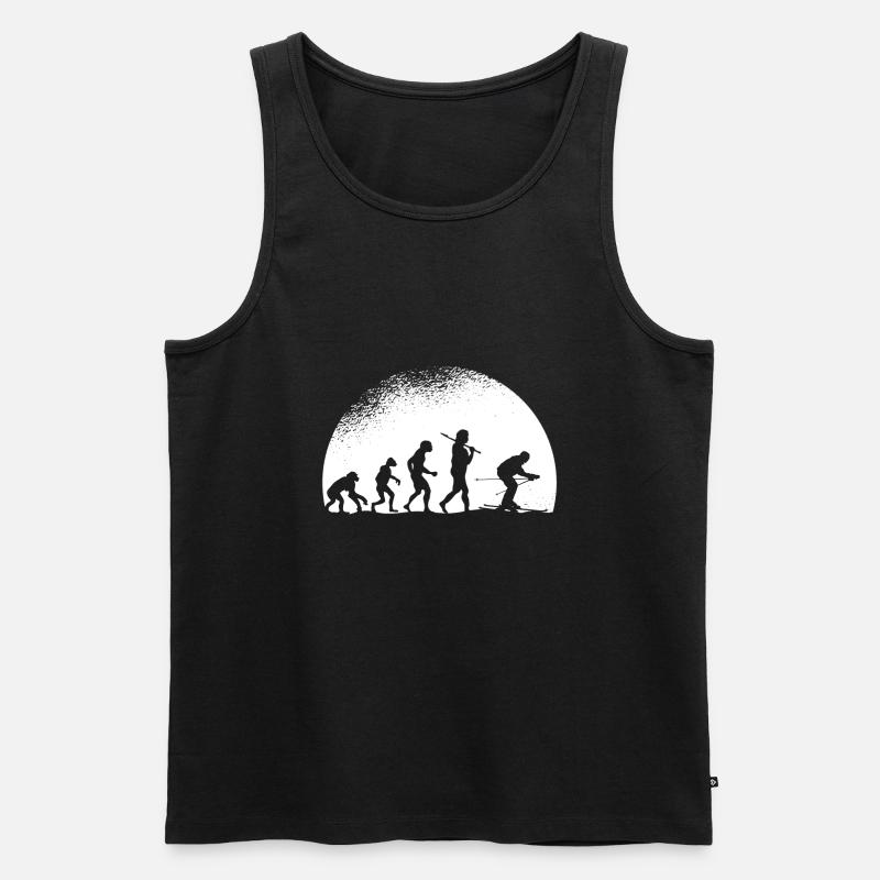 Evolution Ski - Men's Premium Organic Tank Top - black