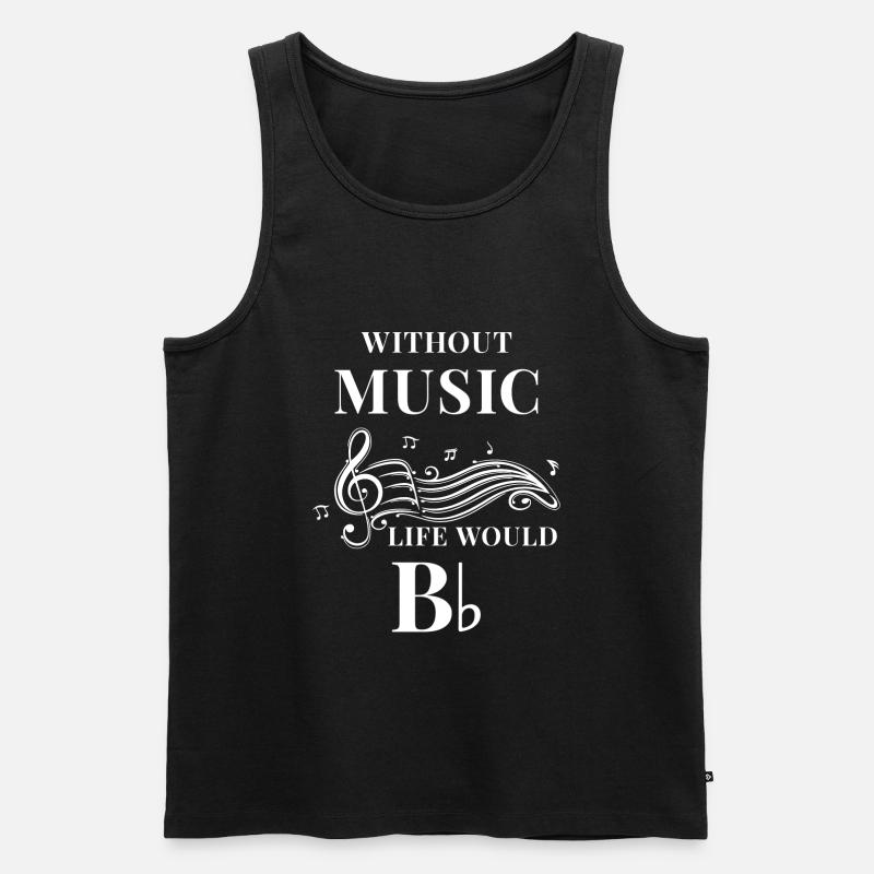 Musiker Geschenk - Männer Premium Bio Tank Top - Schwarz