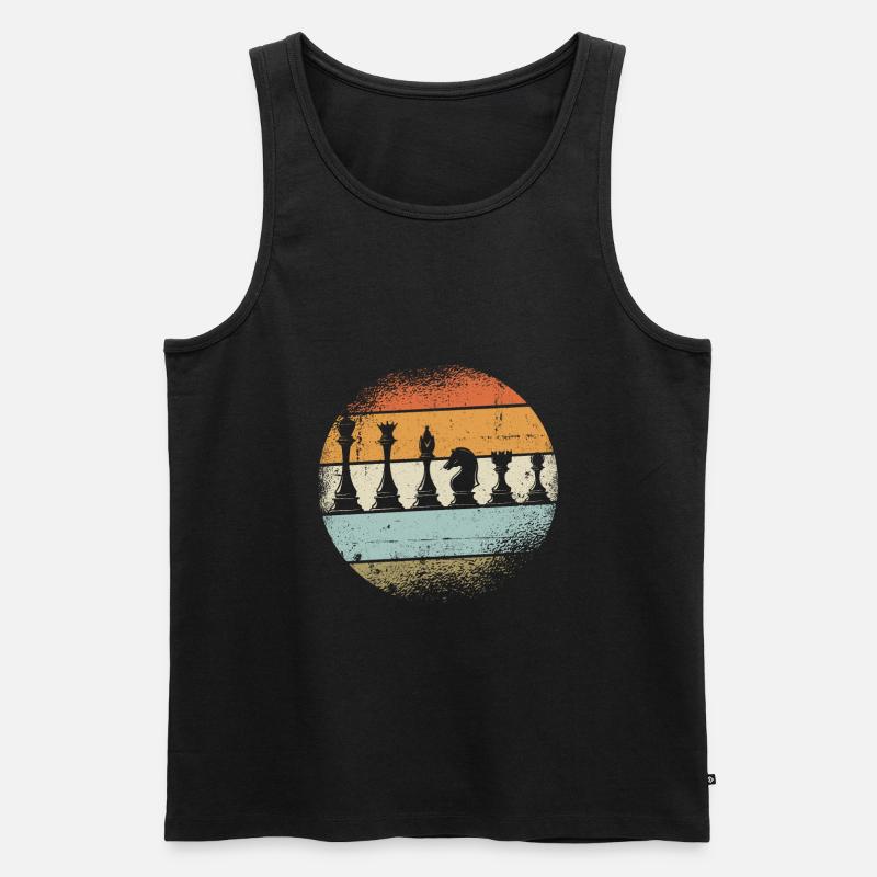Schach Geschenk - Männer Premium Bio Tank Top - Schwarz